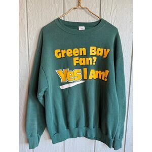 Vintage 90s Green Bay Packers Crewneck, Made in Usa XL
